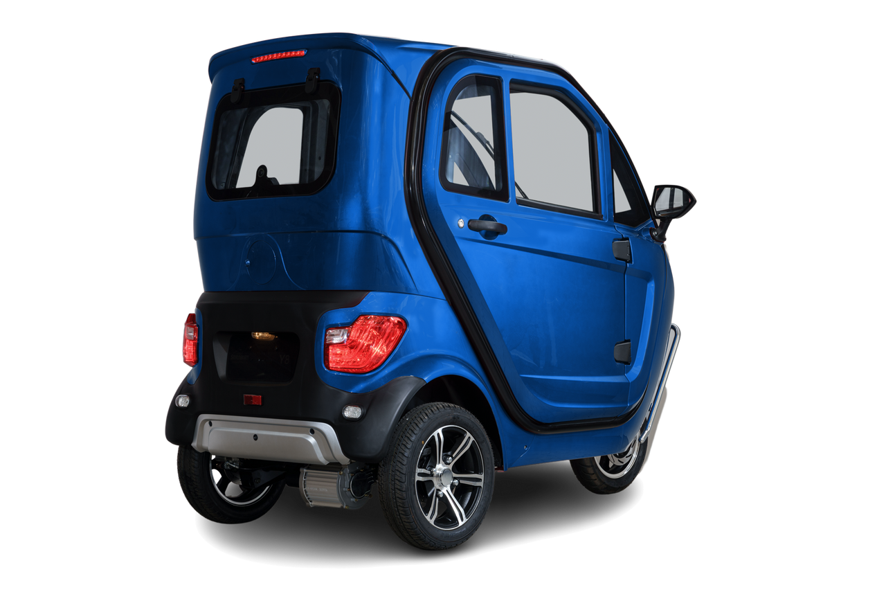 Stormborn Y8 Kabinenroller - 2 kW, Blei-Gel-Akku, 25 o. 45 km/h, dunkelblaumetallic