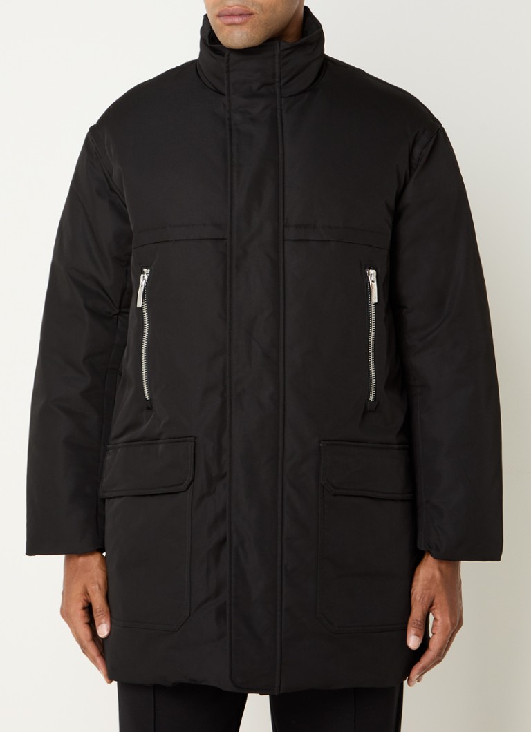 Parka trapuntato Armani Exchange con tasche con zip e patta