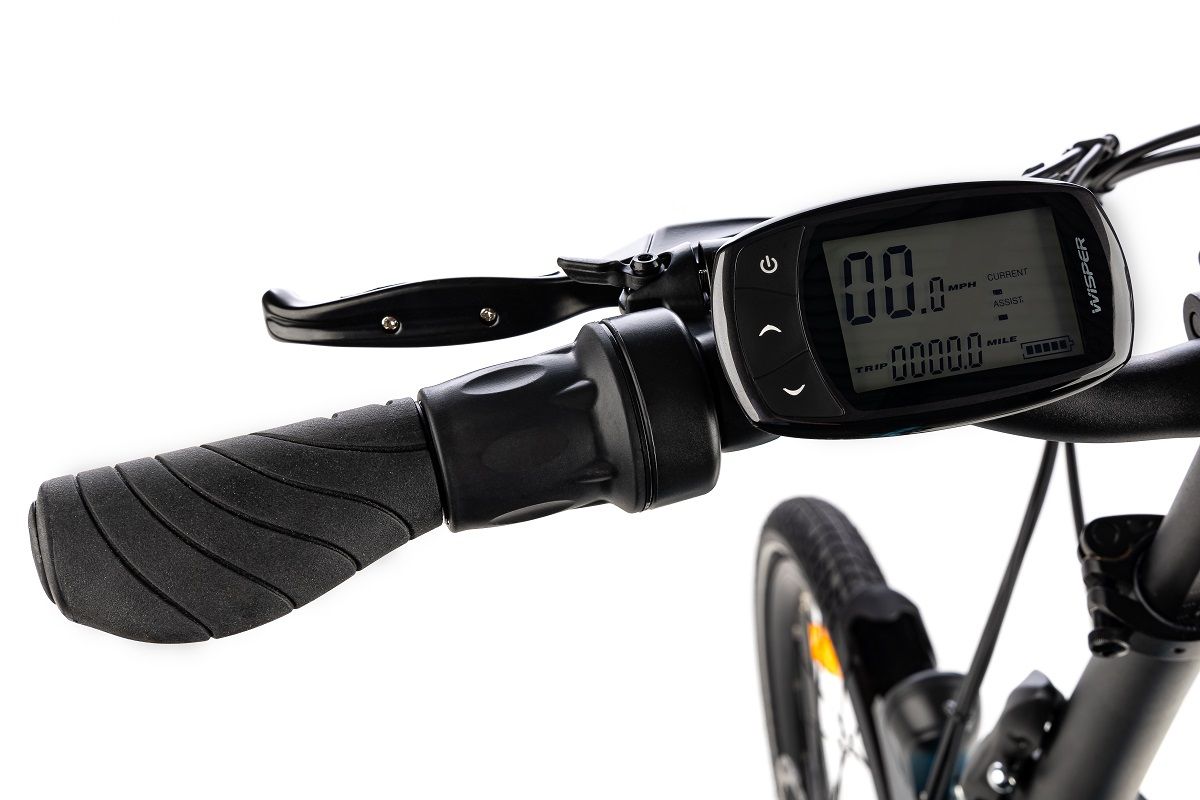 Wisper XL 705 Mattblau elektrisches Fahrrad