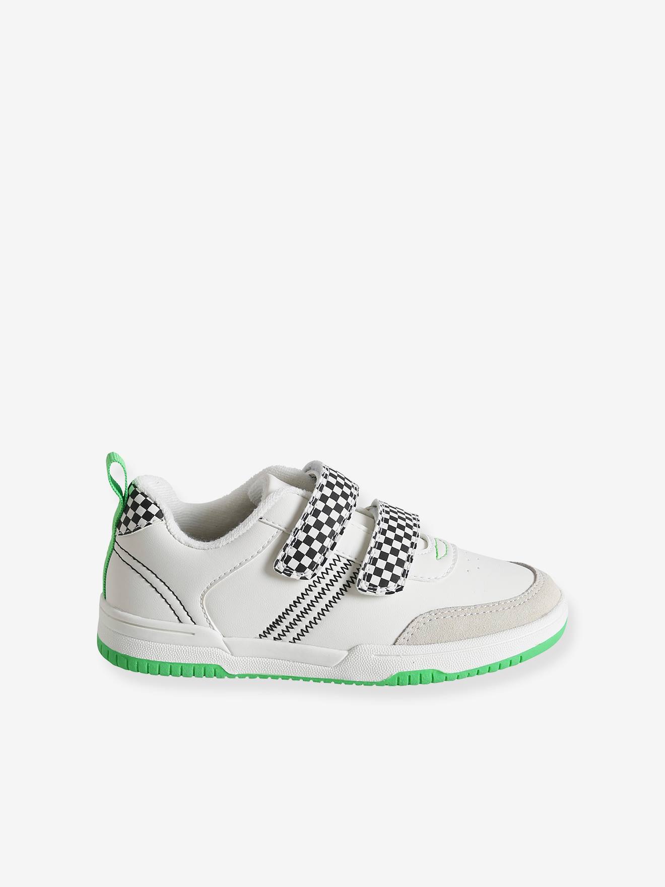 Vertbaudet Jungen Sneakers mit Klettverschluss - weiß