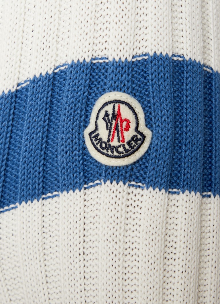Felpa con cappuccio a coste Moncler