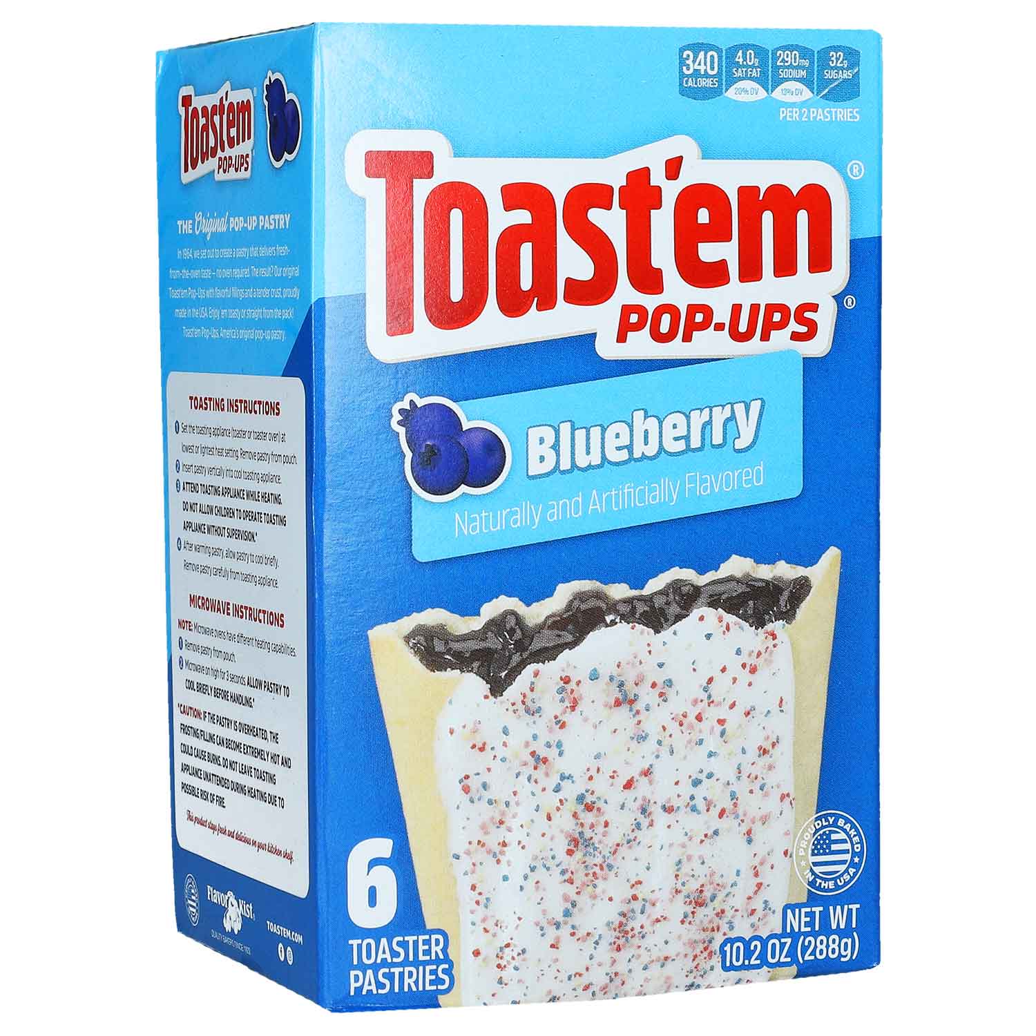 Toast'em Pop-Ups Frosted Blueberry 6er