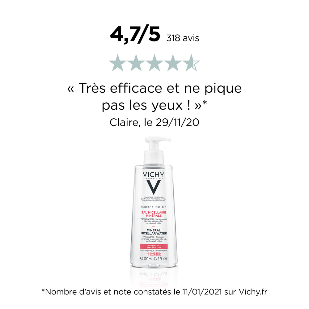 Vichy Pureté Thermale Eau Micellaire Minérale