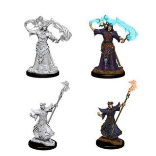 Male Human Sorcerer: Pathfinder Battles Deep Cuts Unpainted Miniatures