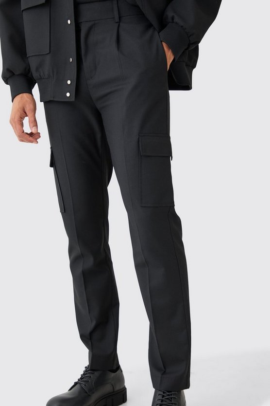 Gerade Hose mit Cargo-Taschen