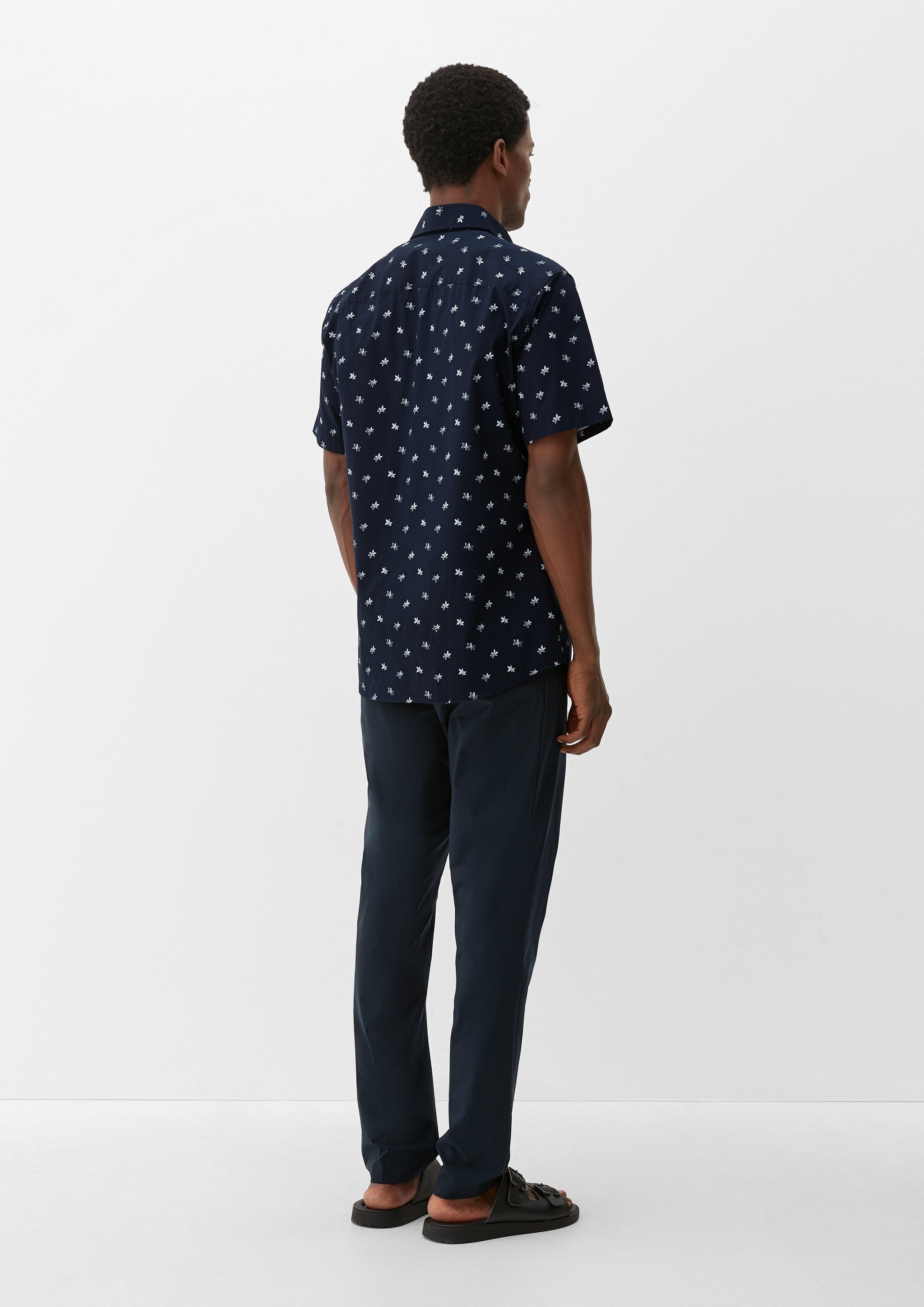 Slim: Kurzarmhemd aus Baumwollstretch  2130995-59A1