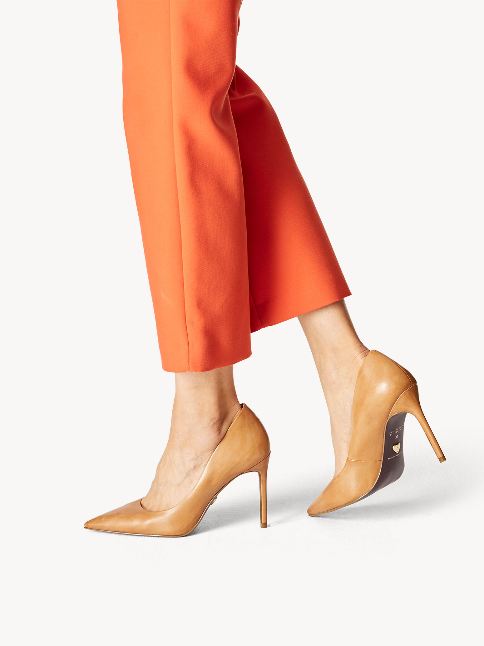 Escarpin en cuir - marron
