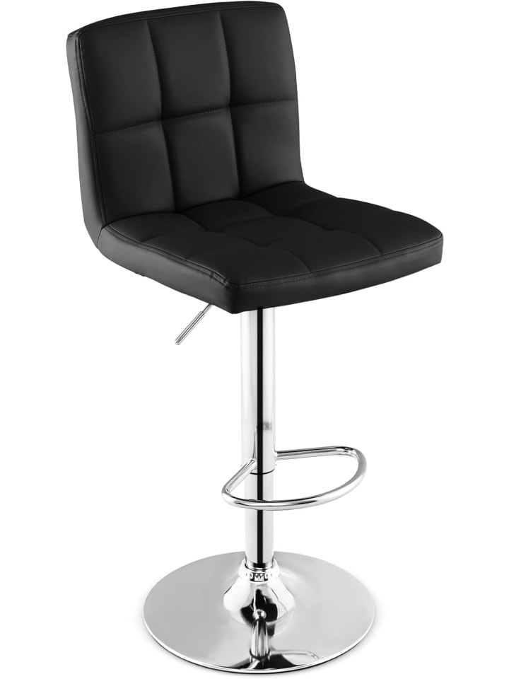 COSTWAY Barhocker drehbar höhenverstellbar in Schwarz günstig kaufen onesize