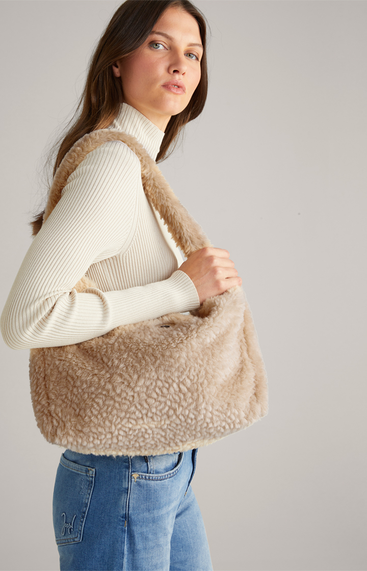 Hobo-Bag Soffice Vivianna in Beige
