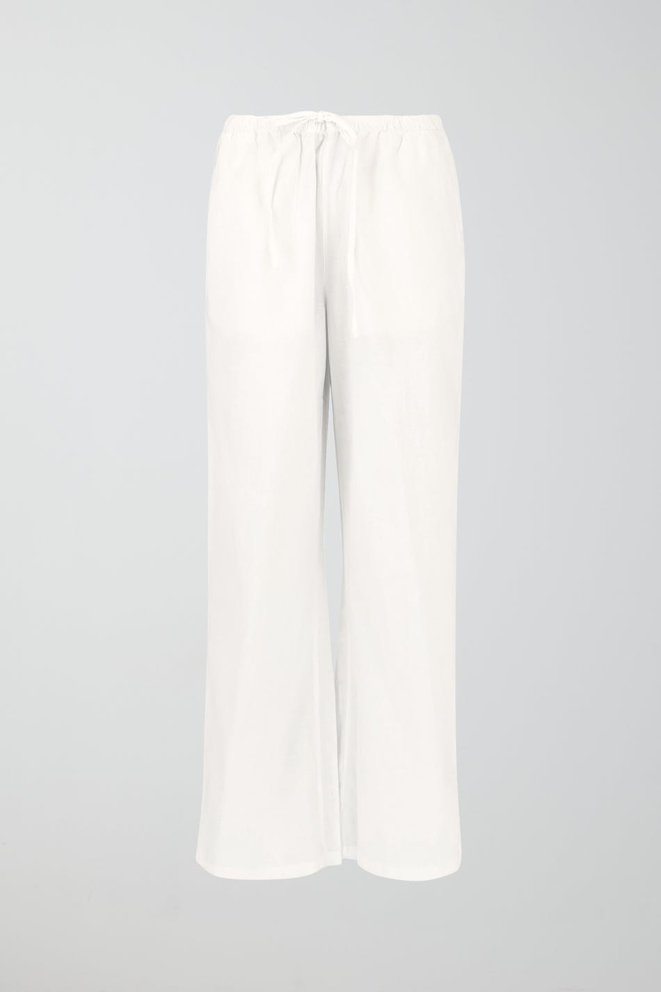 Linen blend trousers