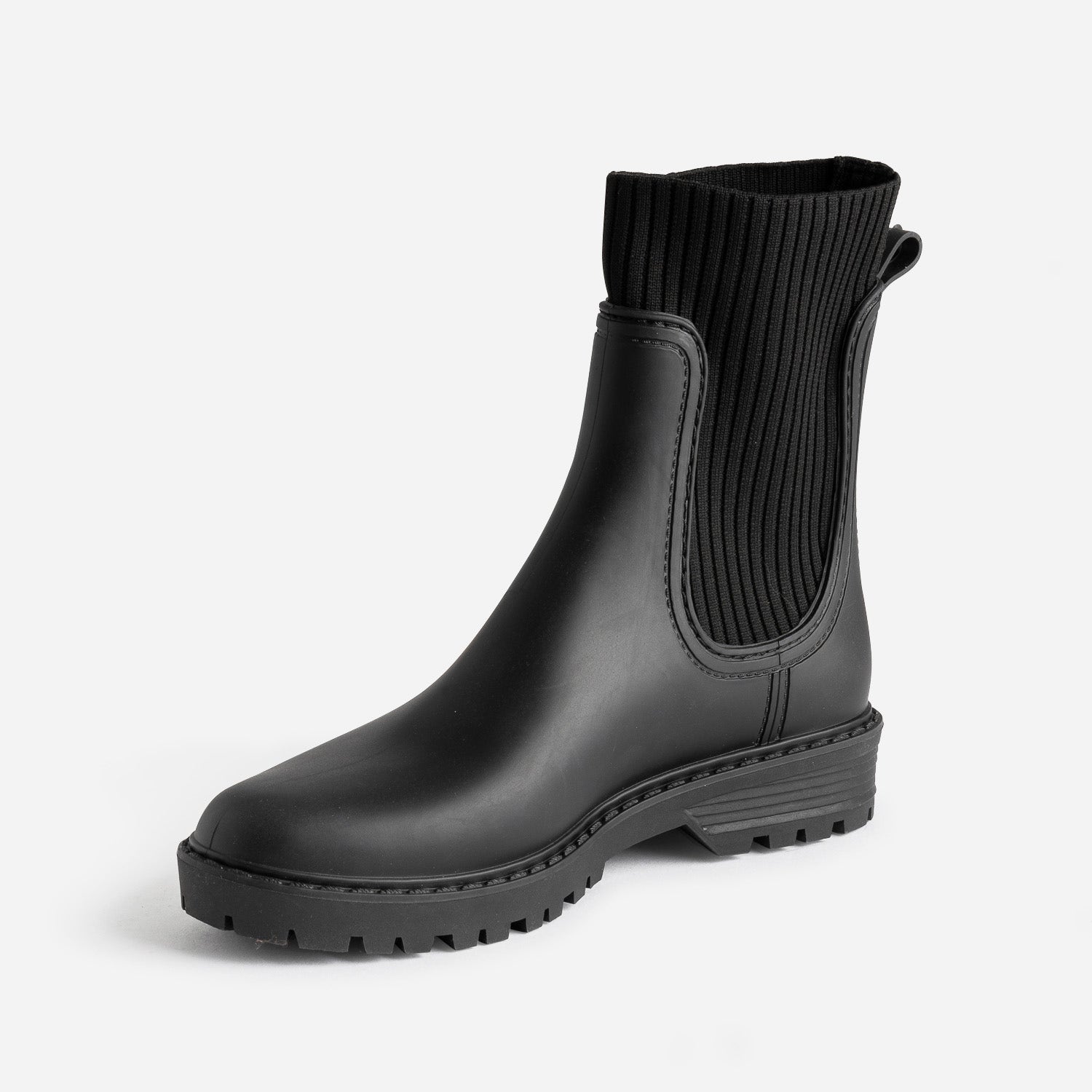 Chelsea boots de pluie noir