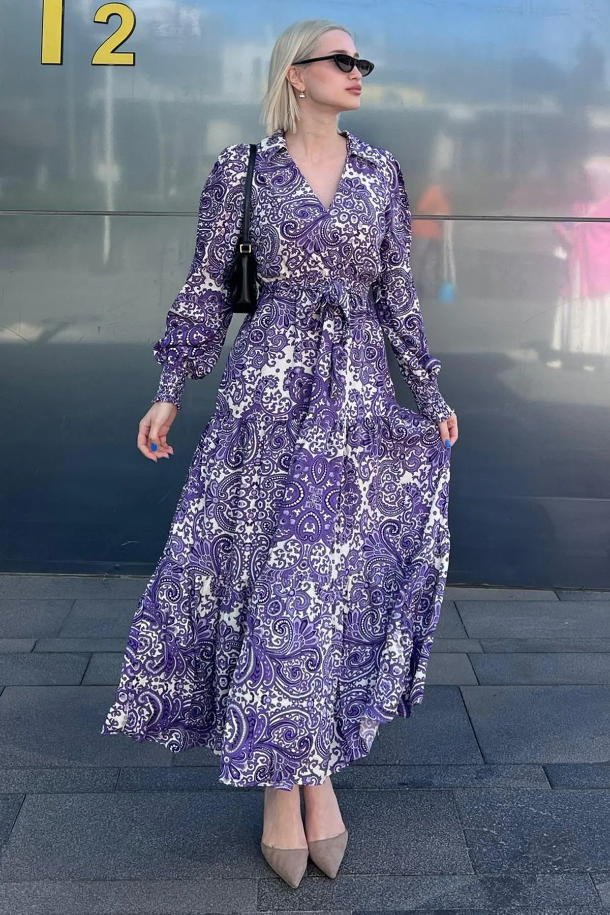 Madmext  Kleid - Lila - A-Linie