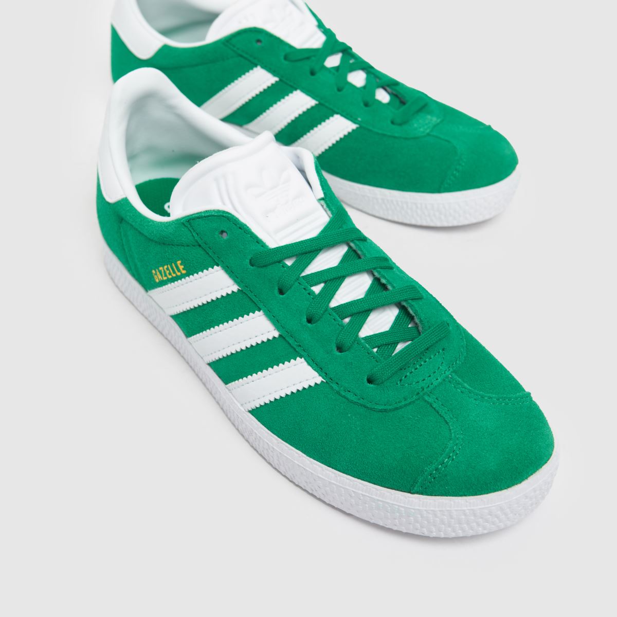 adidas gröna Gazelle Pojkar Ungdomsskor