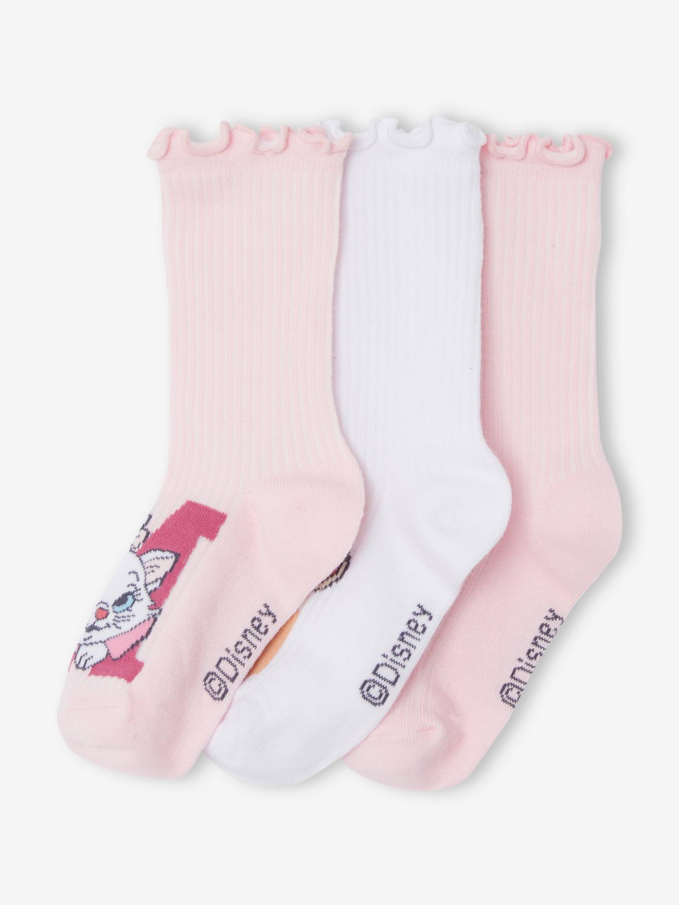 Disney 3er-Pack Kinder Socken Disney Animals - hellrosa