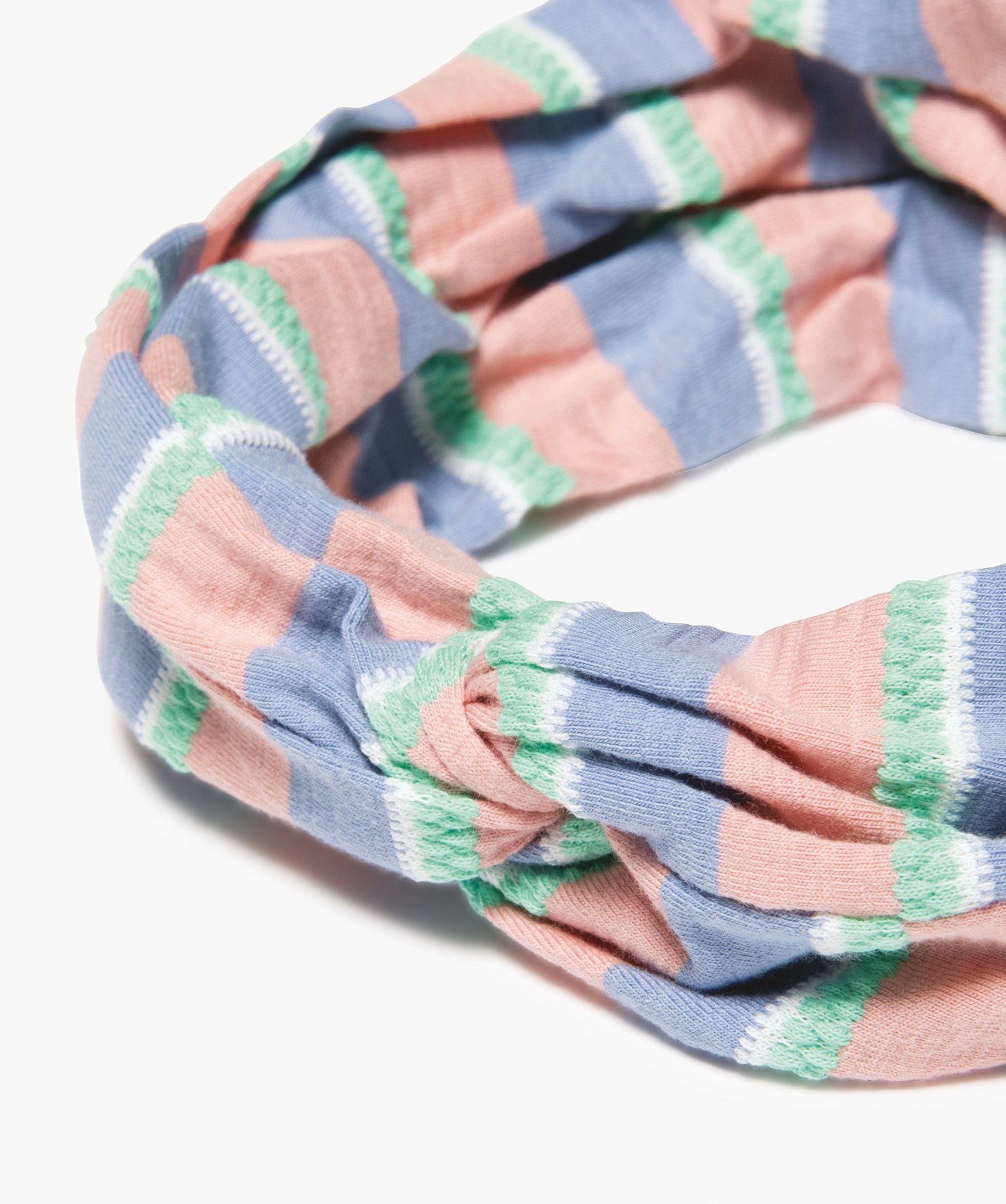 Bandeau cheveux femme à rayures bleu | GEMO