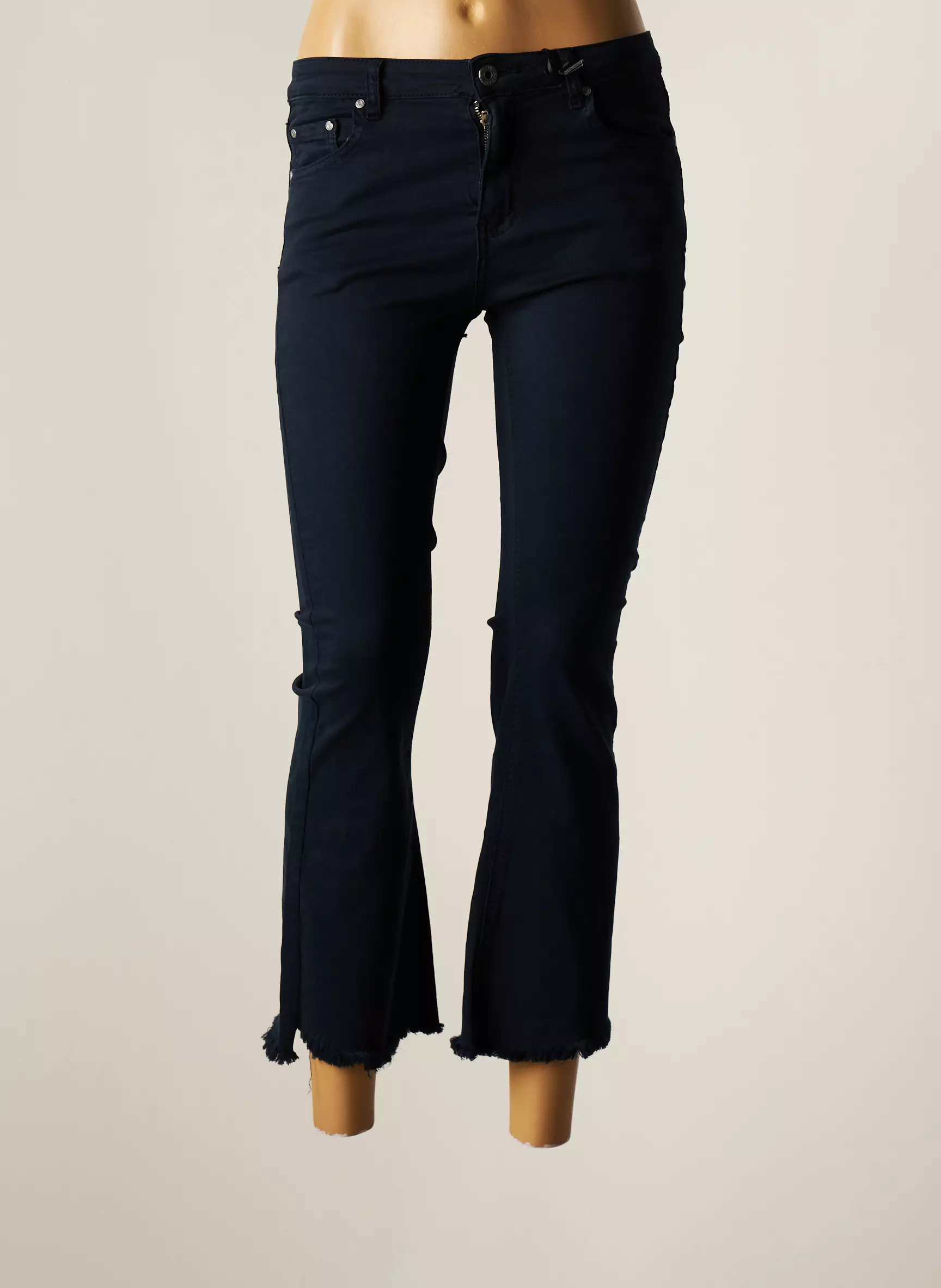 Coutureve Pantalon7 8 Femme couleur bleu