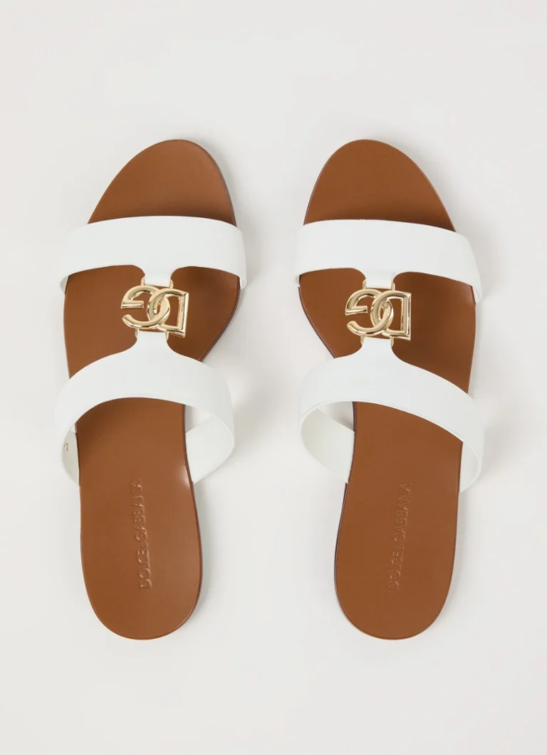 Papuče od teleće kože Dolce & Gabbana