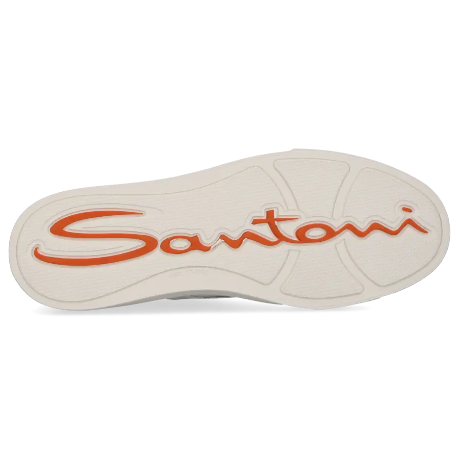 Santoni - Sneaker low 21967 Kalbsleder - weiß