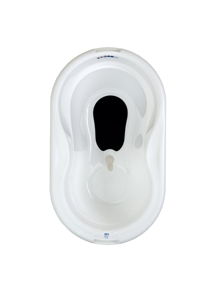Rotho Babydesign Babybadewanne mit Antirutschmatte in der Innenseiten in Weiß günstig kaufen onesize