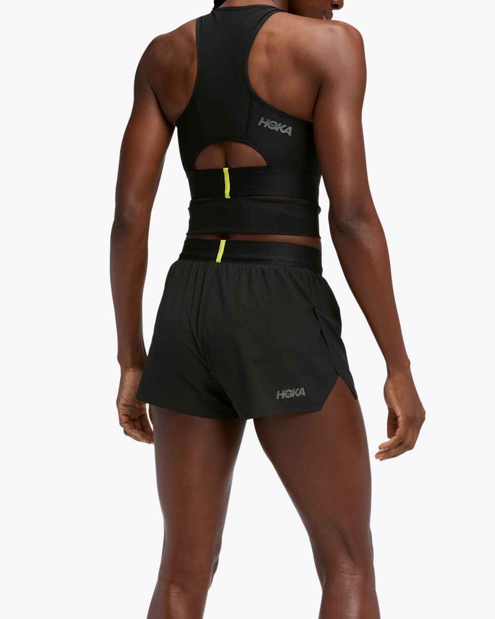 Race Day Split Short Black