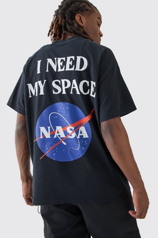 Oversize T-Shirt mit Valentinstag Nasa-Print