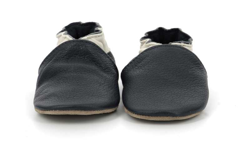 Chaussons cuir tannage vegetal Coddle Baby