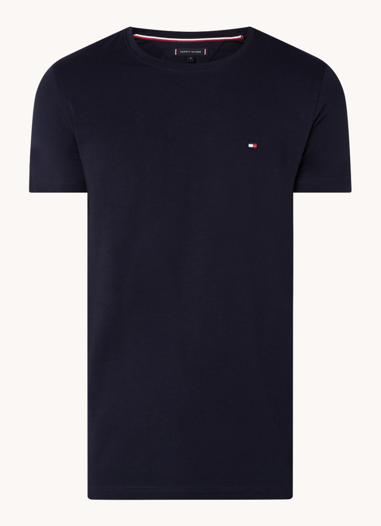 Tommy Hilfiger Extra slim fit T-shirt with logo embroidery