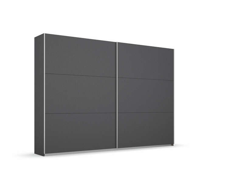 Rauch Möbel rauch Kleiderschrank Schwebetürenschrank Aurelio grau metallic 261 cm Breit