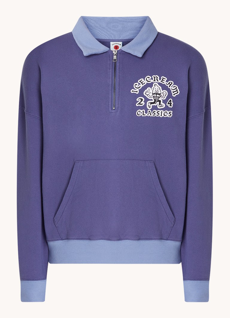ICE CREAM Cone Man sweater with half zip and logo