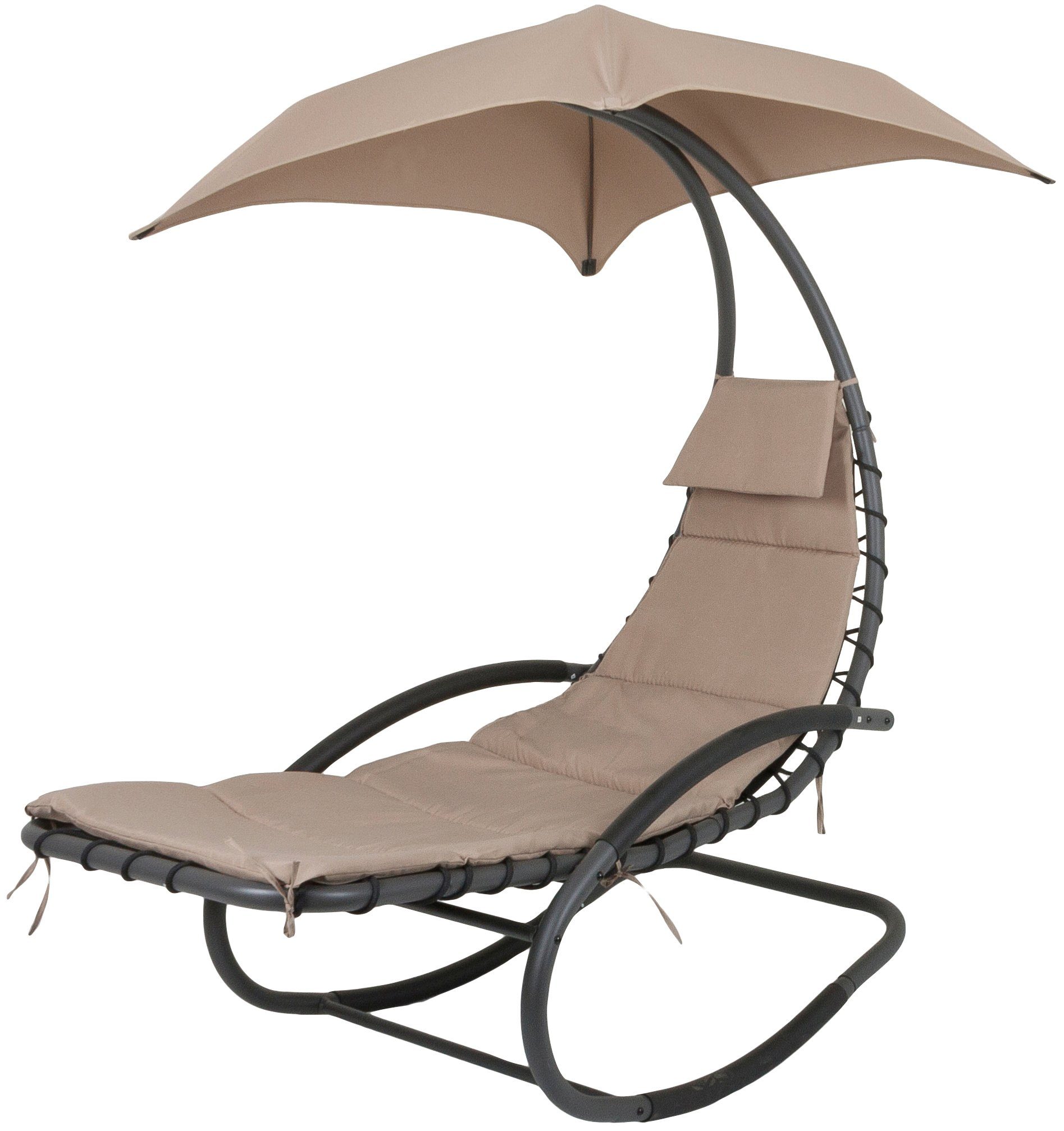 Garden Pleasure Gartenliege KEROS, mit Sonnendach