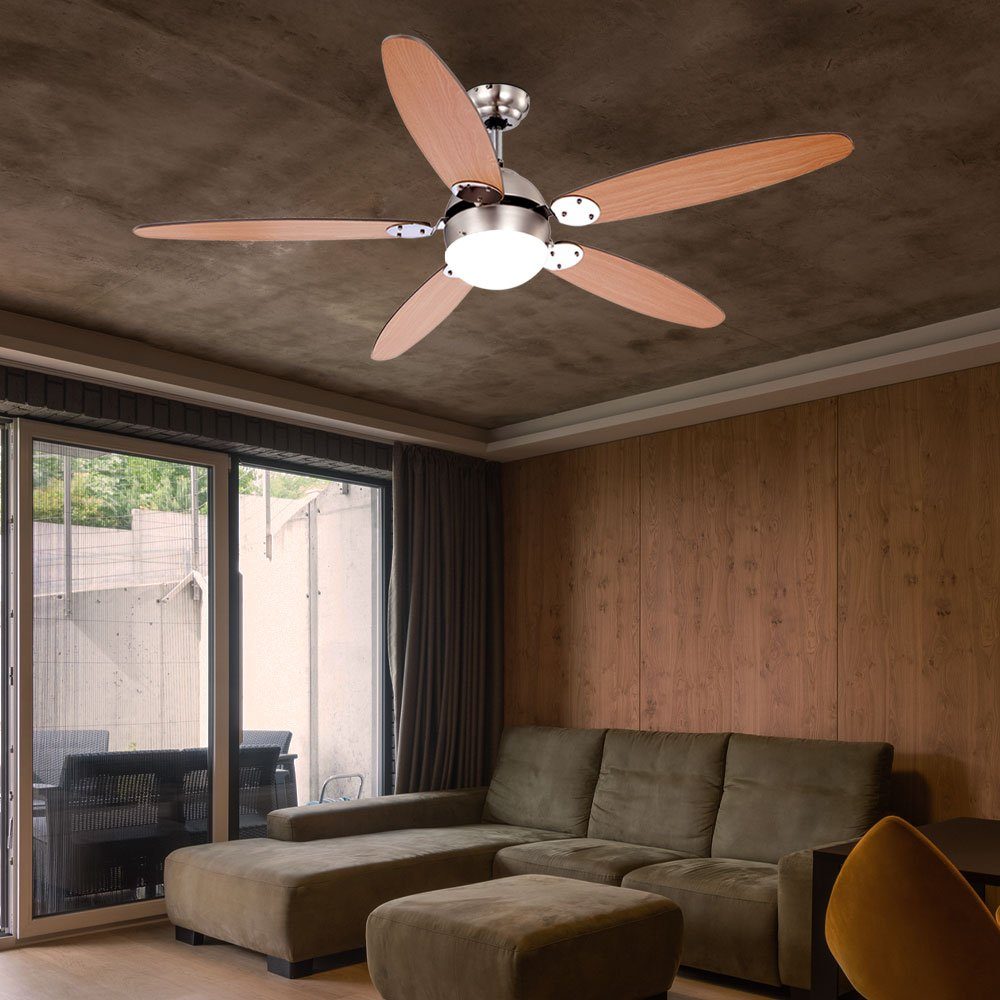 Globo Deckenventilator, Smart Home Decken Ventilator Alexa Google App Leuchte dimmbar im Set