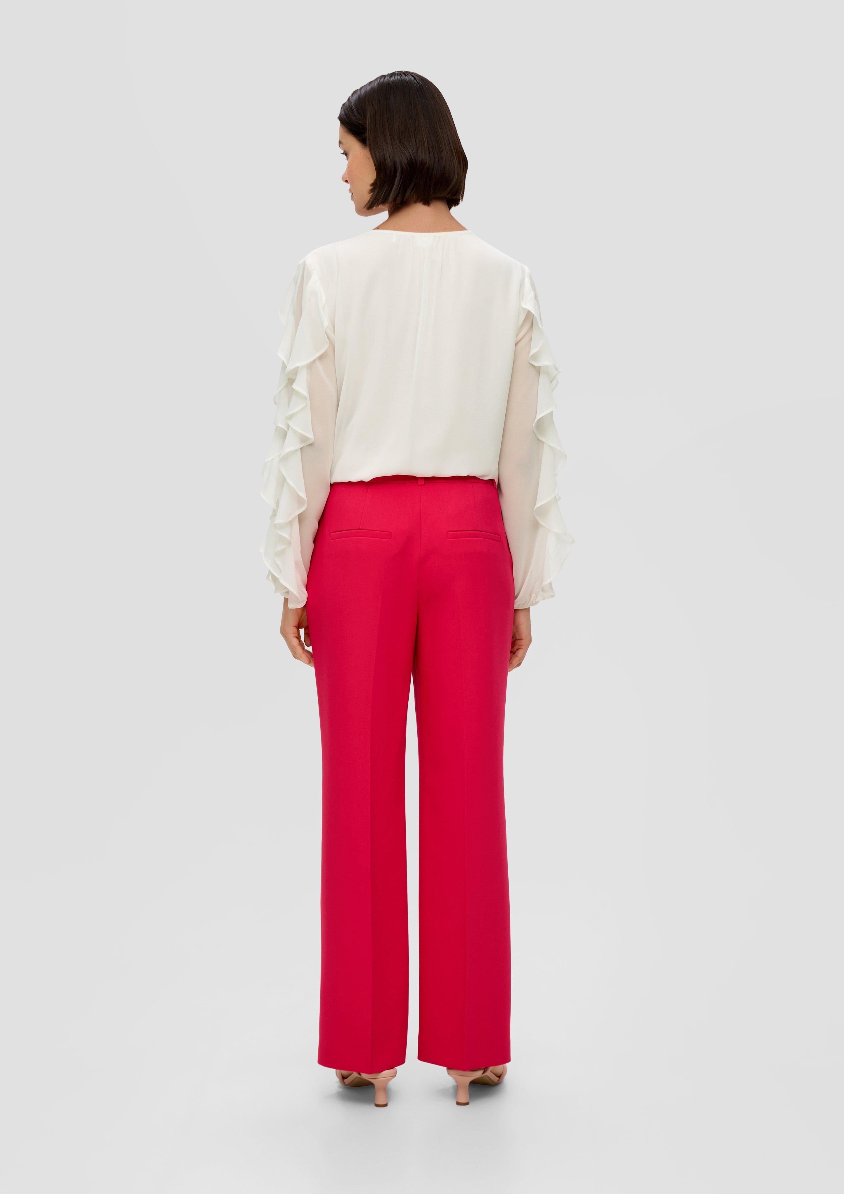 Chiffonbluse mit Rüschen-Ärmeln  2141664-0200