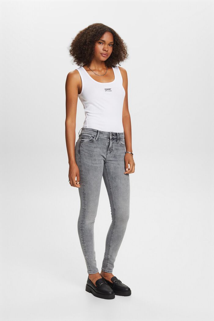 Skinny Jeans mit mittlerer Bundhöhe