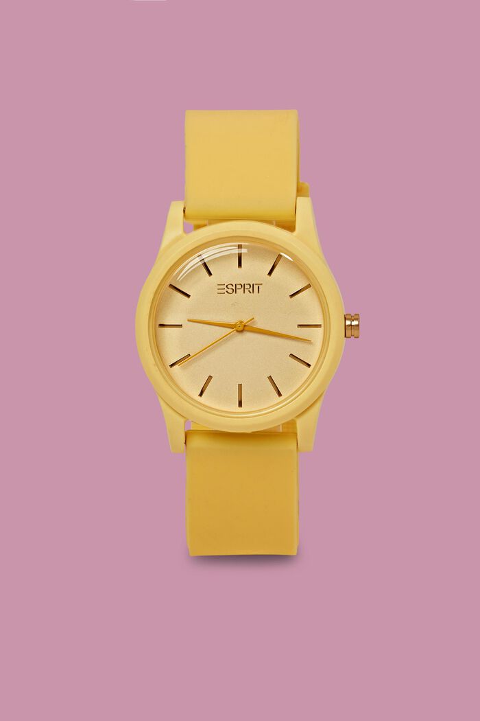 Farbige Uhr mit Gummiarmband