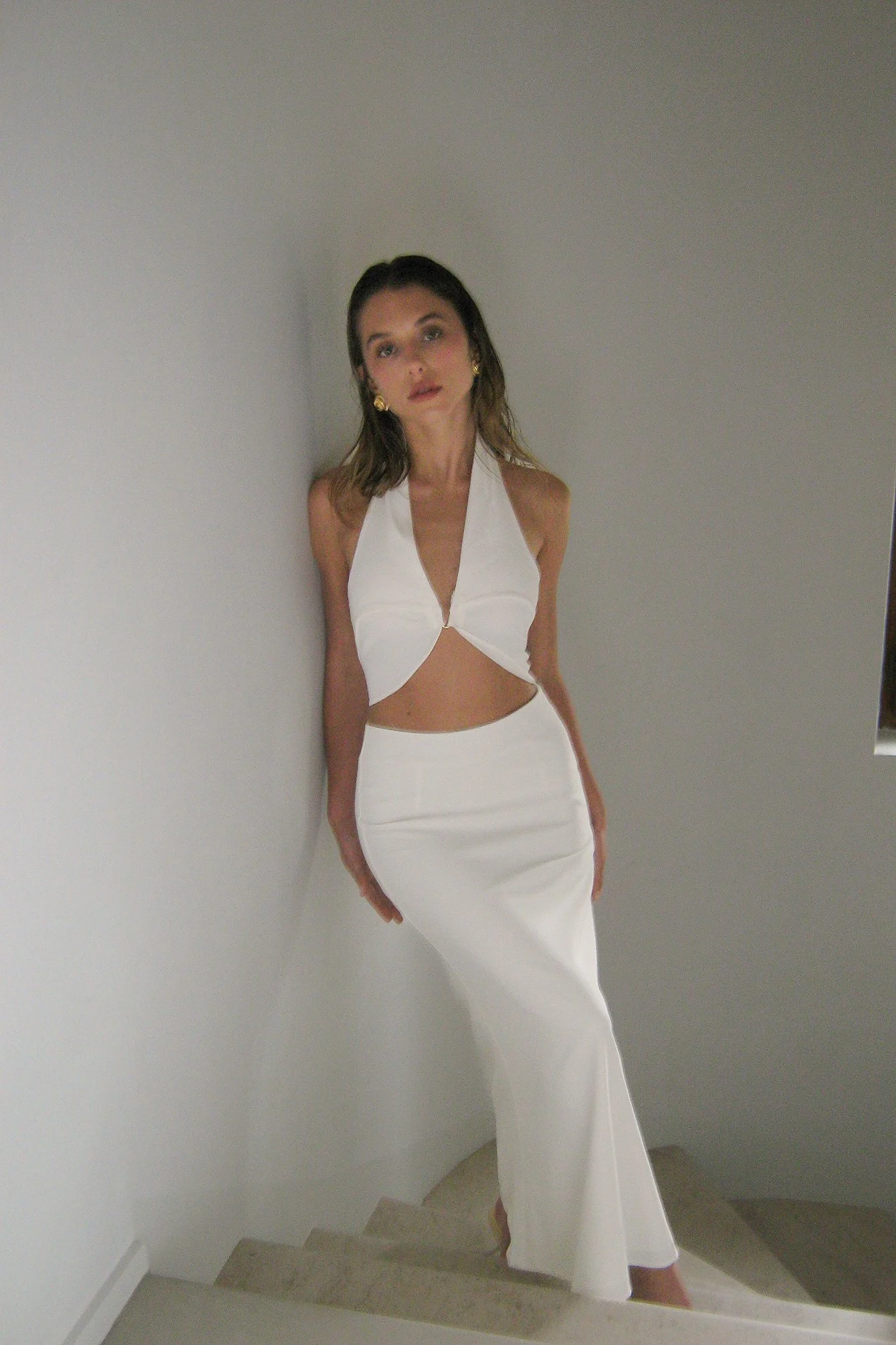 Luftiger Midirock mit hoher Taille