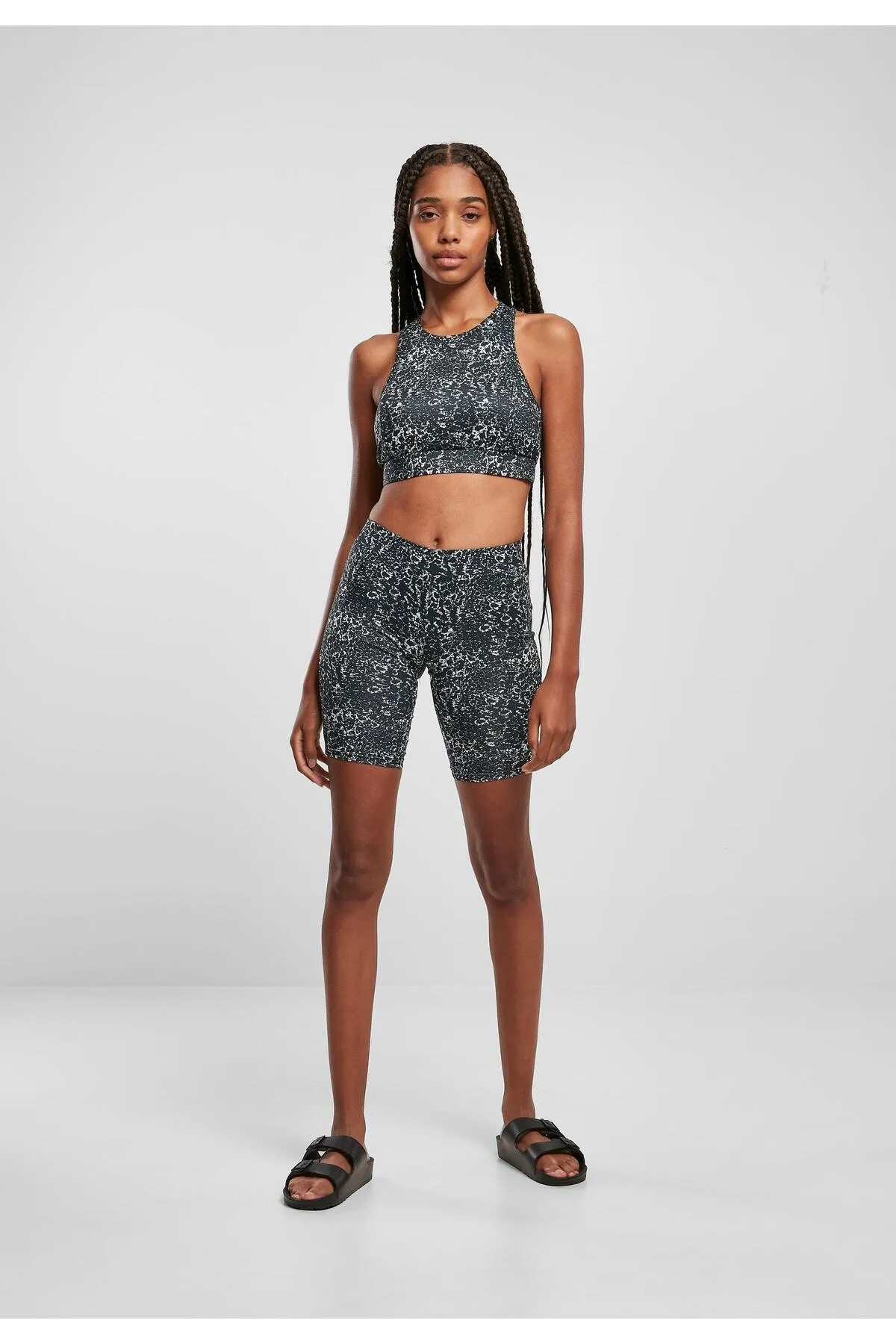 Urban Classics  BH - Schwarz - Batik