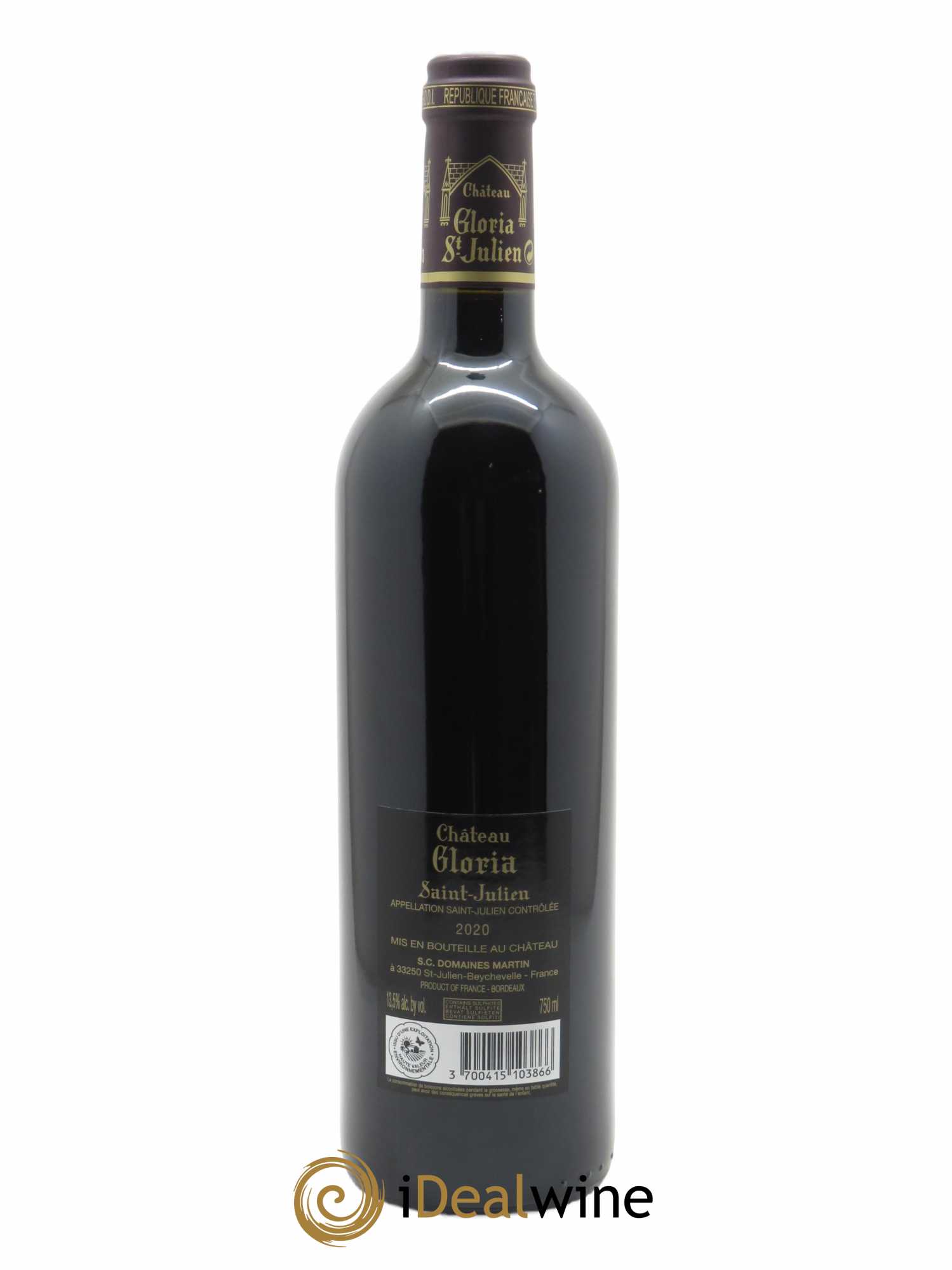 Château Gloria (CBO à partir de 6 bts) 2020 - Lot de 1 Bouteille