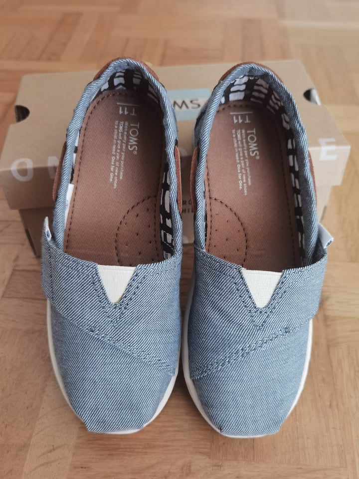 TOMS Toms Kinder Slipper in Blau Gr. 28 günstig kaufen 28