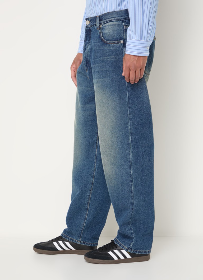Pop Trading Company Wide leg jeans with medium wash
