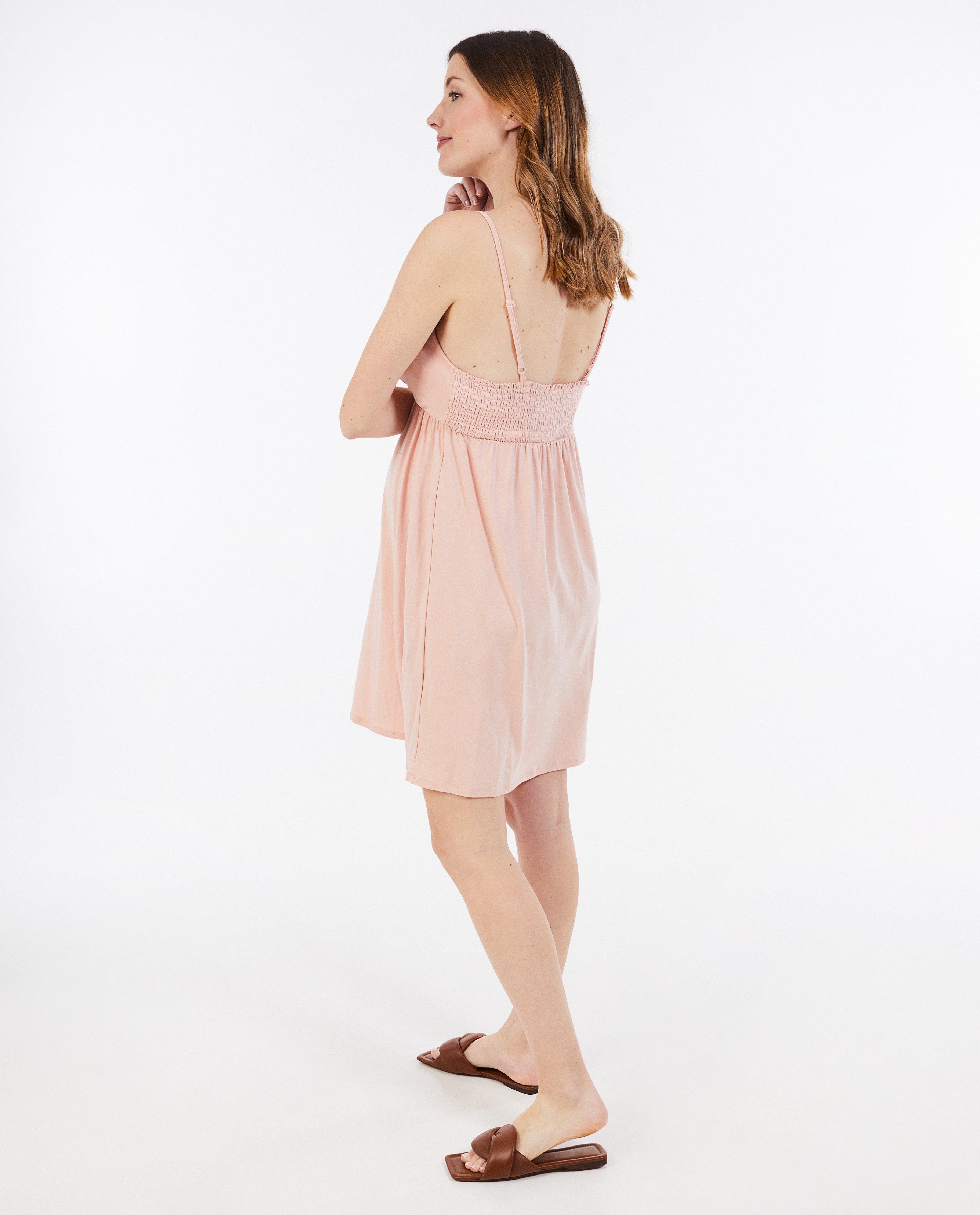 Cămașă de noapte Atelier Maman Pink, roz maternitate