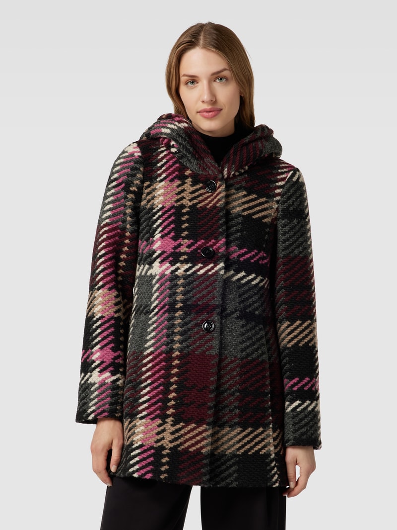 Jacke mit Kapuze in schwarz