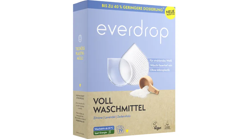 everdrop Vollwaschmittel Pulver 760 g