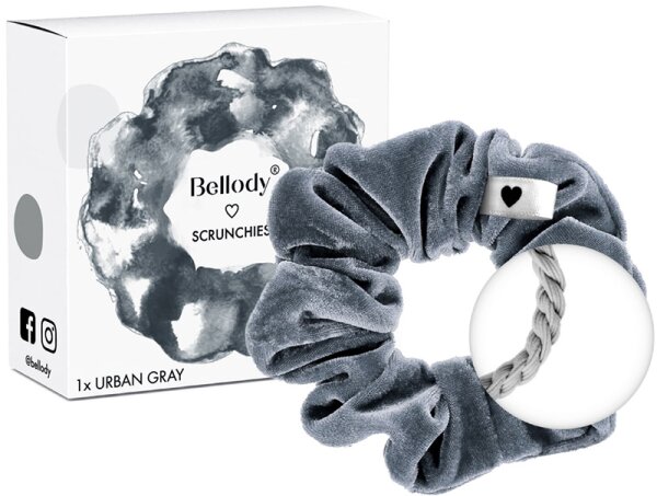 Bellody Original Scrunchies Urban Gray Haargummi
