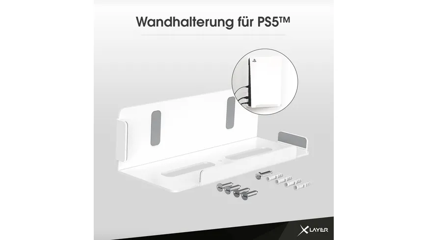 PS5 Wandhalterung XLAYER weiß