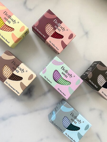 Bellody Mini Haargummis Grün & Blau - Mischpaket Haargummi