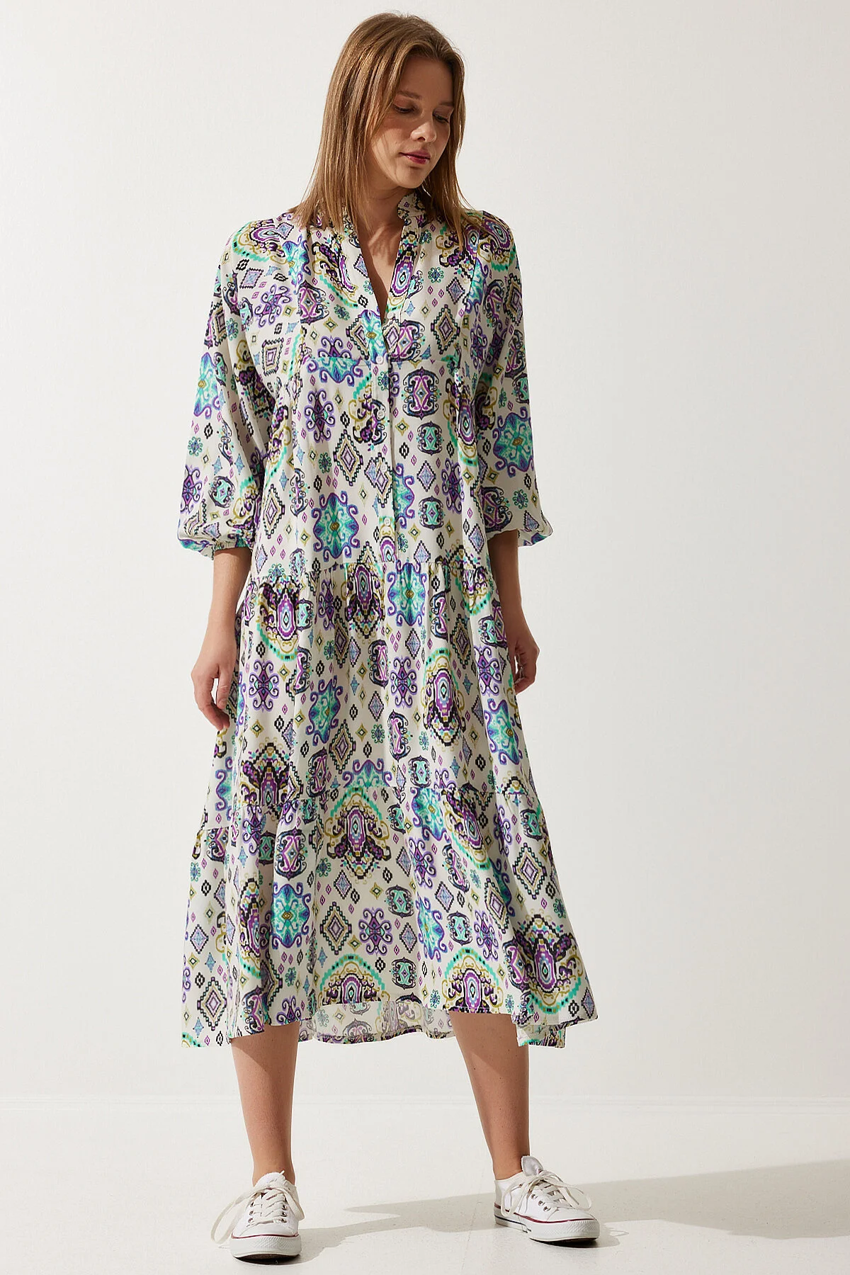 Happiness İstanbul  Kleid - Beige - A-Linie