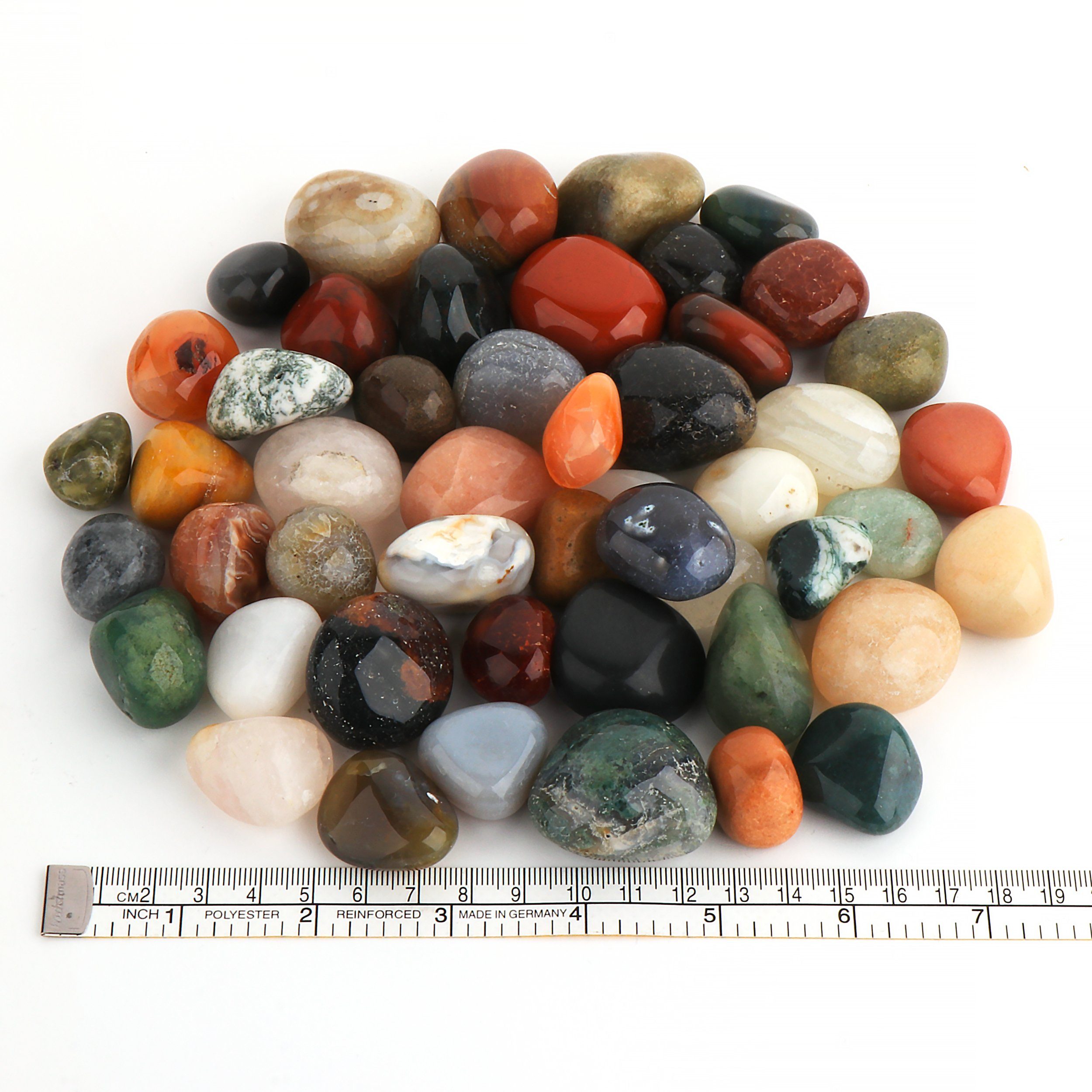 NKlaus Mineralstein 300g Indien Mix Trommelsteine Handschmeichler 20 -