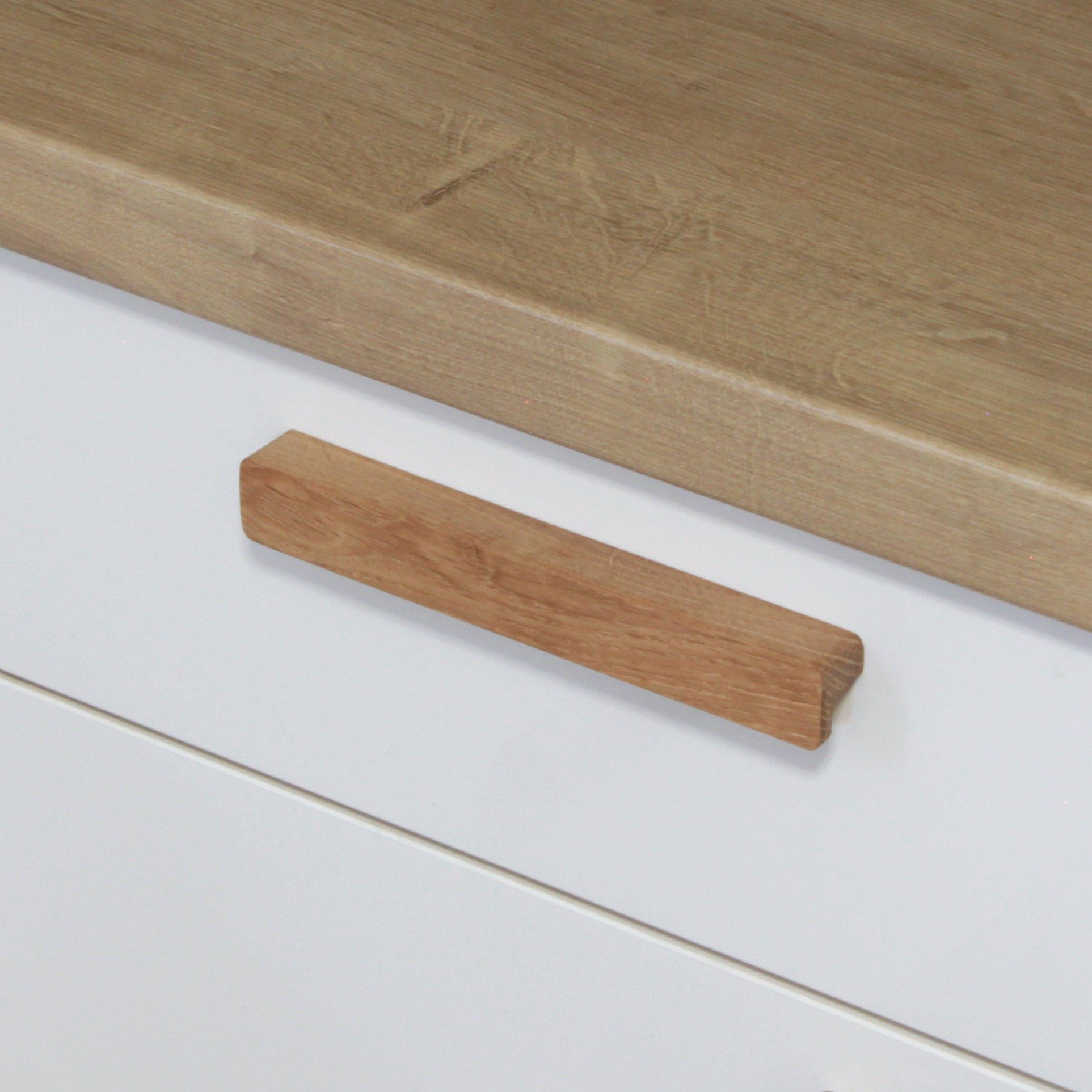 ekengriep Möbelgriff 203, Holzgriff aus Eiche für Küche, IKEA Schrank, Schubladen usw.