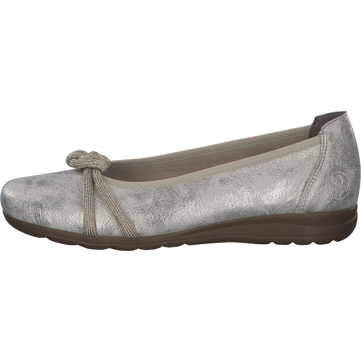 Rieker L9368, Ballerinas, Damen, beige-gold