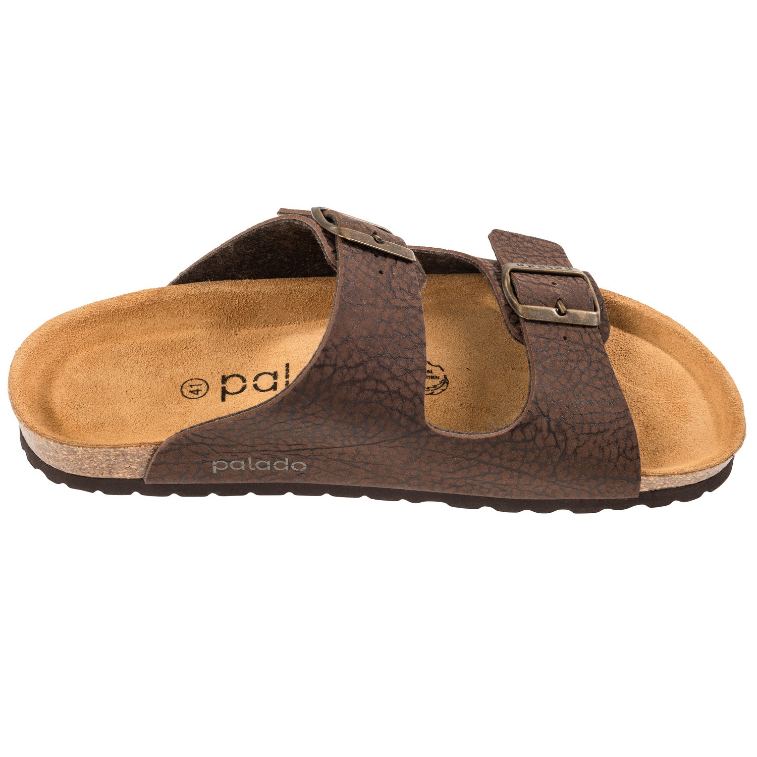 Palado Korfu Herren, Pantoletten, Herren, Print Braun 1